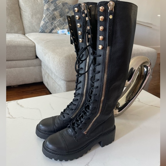 Boots DKNY lace Up boots Size LIKE NEW times used only